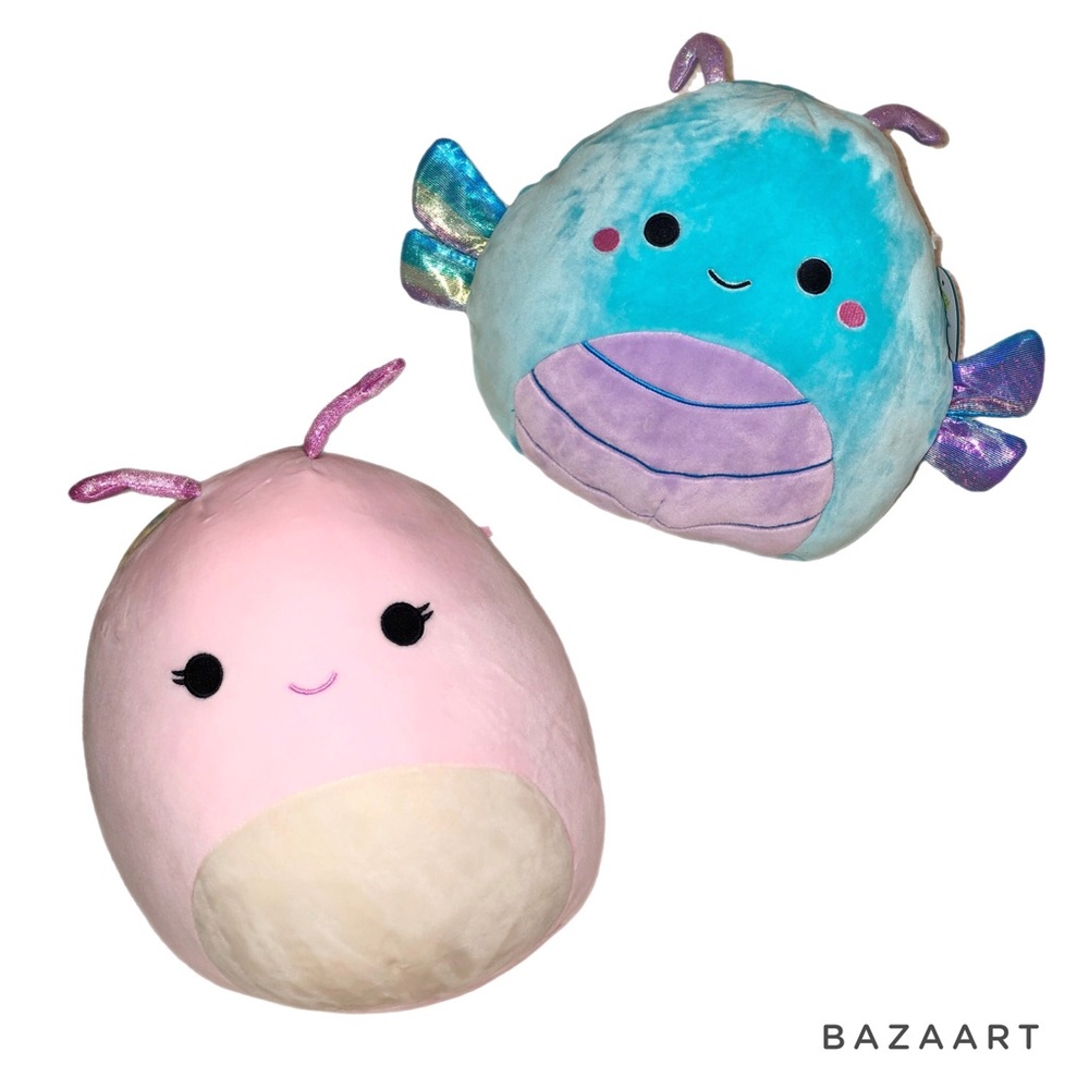 The Bug and Slug Squishmallows Bundle featuring Heather and Silvina 2 Piece Set